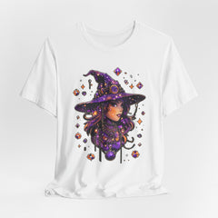 Enchanting Witch Graphic Tee - Perfect for Halloween, Gifts, Parties, Casual Wear, and Witchy Vibes