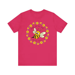 "She Bee Fierce" Unisex Jersey Short Sleeve Tee - Inspirational Bee Art Shirt