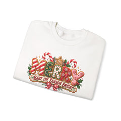 Christmas Cookie 'Make The Season Bright' Crewneck Sweatshirt