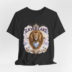 Lionheart T-Shirt — "Let Your Heart Lead" Lion Graphic Tee
