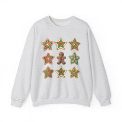 Festive Gingerbread Sweatshirt, Holiday Crewneck, Christmas Gift, Cozy Sweatshirt, Unisex Casual Wear