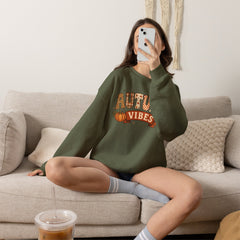 "Autumn Vibes" Graphic Fall Pullover Crewneck Sweatshirt