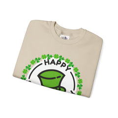 Happy St. Patrick's Day Unisex Crewneck- Leprechaun Hat