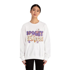 Spooky Season Crewneck Sweatshirt, Unisex Fall Apparel, Halloween Fashion, Cozy Sweatshirt, Autumn Gift Idea, Seasonal Clothing