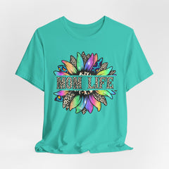 Sunflower Leopard Mom Tee