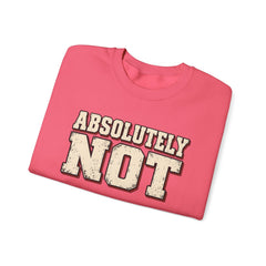 Fun Attitude Sweatshirt “Absolutely Not”
