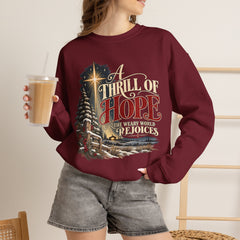 A Thrill of Hope Christmas Sweatshirt