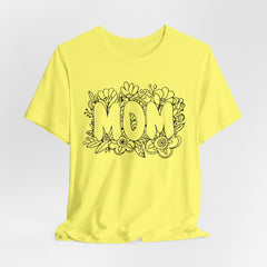 Pen & Ink Floral Mom T-Shirt - Perfect Gift for Mother's Day or New Mom