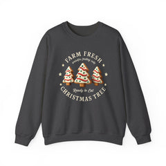 Farm Fresh Christmas Tree Sweatshirt – Cute Cookie Tree Holiday Crewneck