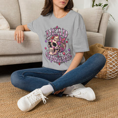 "Dead Gorgeous" T‑Shirt- Skull Floral- Halloween Vibes
