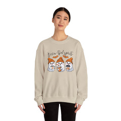 Halloween Ghosts Crewneck Sweatshirt, Spooky Apparel, Fall Fashion, Cozy Sweatshirt, Unisex Halloween Sweater