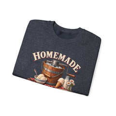 Crewneck Sweatshirt — "Homemade Ice Cream Social" Vintage Ice Cream Maker Design