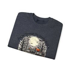 Spooky Adventure Sweatshirt - Jeepin' Through the Spooky Season, Unisex Crewneck, Fall Apparel, Halloween Gift, Cozy Halloween Wear