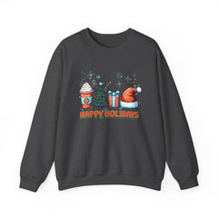 Christmas Coffee Santa Hat Sweatshirt