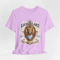 Lionheart T-Shirt — "Let Your Heart Lead" Lion Graphic Tee