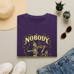 Nobody Plays It Better T-Shirt — Skeleton Violinist Day of the Dead Music Tee