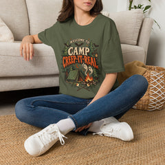 Camp Creep-It-Real T-Shirt — Welcome to Camp Halloween Graphic Tee- BP