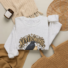 Nevermore Raven Crewneck Sweatshirt- Halloween Vibes