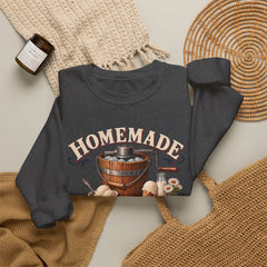 Crewneck Sweatshirt — "Homemade Ice Cream Social" Vintage Ice Cream Maker Design