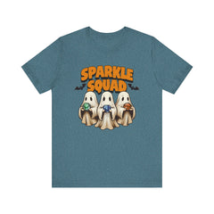 Sparkle Squad Ghost Tee | Unisex Jersey Short Sleeve T-Shirt | Cute Halloween Shirt, Party Outfit, Gift Idea, Casual Wear