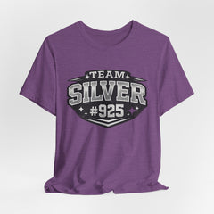 Team Silver #925 T‑Shirt — Vintage Sports Shield Tee - BP Jewelry