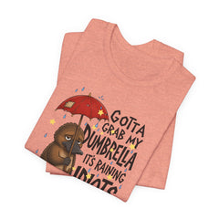 Funny Platypus T‑Shirt — "Gotta Grab My Dumbrella, It’s Raining Idiots Out There" Graphic Tee