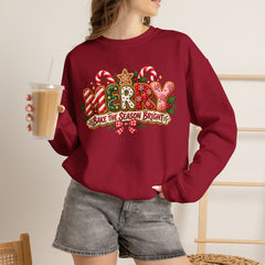 Christmas Cookie 'Make The Season Bright' Crewneck Sweatshirt
