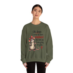 Sarcastic Crewneck Sweatshirt - Don’t Give A Rats Ass