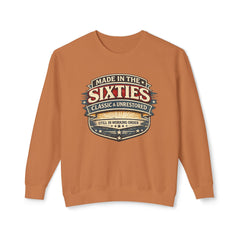 Sweatshirt - "Made in the Sixties" Retro Vintage Badge Crewneck