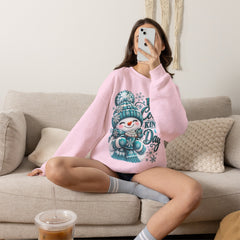 Hot Cocoa Kinda Day Sweatshirt- Winter- Christmas- Snowman