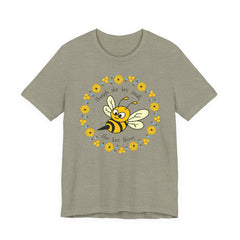 "She Bee Fierce" Unisex Jersey Short Sleeve Tee - Inspirational Bee Art Shirt