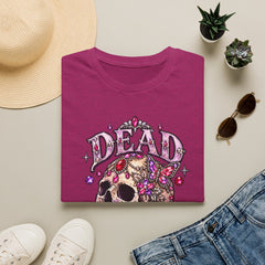 "Dead Gorgeous" T‑Shirt- Skull Floral- Halloween Vibes