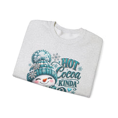 Hot Cocoa Kinda Day Sweatshirt- Winter- Christmas- Snowman
