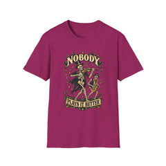Nobody Plays It Better T-Shirt — Skeleton Violinist Day of the Dead Music Tee