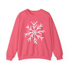 Cozy Snowflake Crewneck Sweatshirt for All Seasons |Hand drawn, Lounging, Holidays, Snow