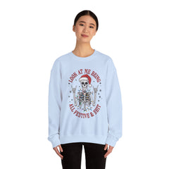 Christmas Skeleton Unisex Sweatshirt - Rude Humor - Party Sweatshirt- Holiday Humor