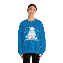 Winter Chill Sweatshirt - Cozy Unisex Crewneck with Snowy Design, Perfect for Holidays, Gifts, Snow Lovers, Warmth, Casual Style