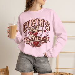 Cupid's Social Club Crewneck Sweatshirt- Valentines