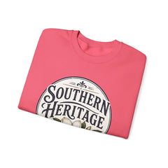 Southern Heritage Crewneck Sweatshirt — Vintage Magnolia Graphic
