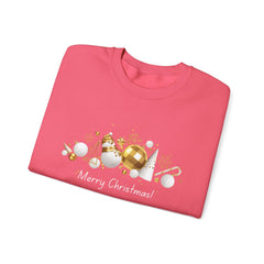 Festive Holiday Sweatshirt, Cozy Winter Apparel, Perfect Gift for Christmas, Tree Ornaments