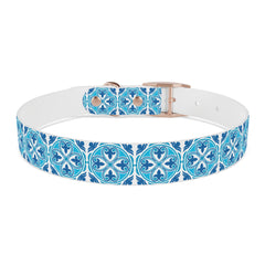 Dog Collar- Blue Mexican Talavera Tile Print