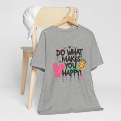 Do What Makes You Happy Tee | Unisex Jersey Short Sleeve Shirt, Positive Vibes Shirt, Gift for Friends, Uplifting Apparel, Casual [...]