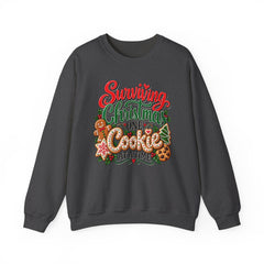"Surviving Christmas One Cookie at a Time" Cozy Holiday Christmas Crewneck