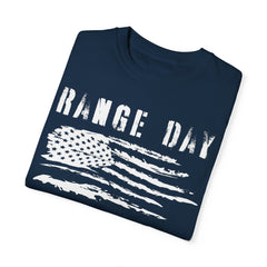 Range Day - FADED PRINT - T-shirt - Military Branches, Right to Bear Arms, American Flag