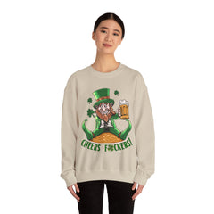 St. Patrick's Day Unisex Crewneck- Cheers Leprechaun