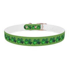 Copy of Dog Collar - Green Leprechaun Hats and Green Hearts Design