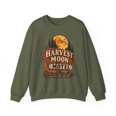 Harvest Moon Motel Sweatshirt — Vintage Autumn Cabin Pullover- Southern Heritage