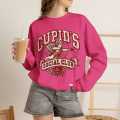 Cupid's Social Club Crewneck Sweatshirt- Valentines