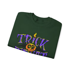Halloween 'Trick or Treat' Crewneck Sweatshirt — Retro Candy Graphic