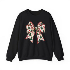 Christmas Bow Crewneck Sweatshirt — Festive Holiday Bow Sweatshirt